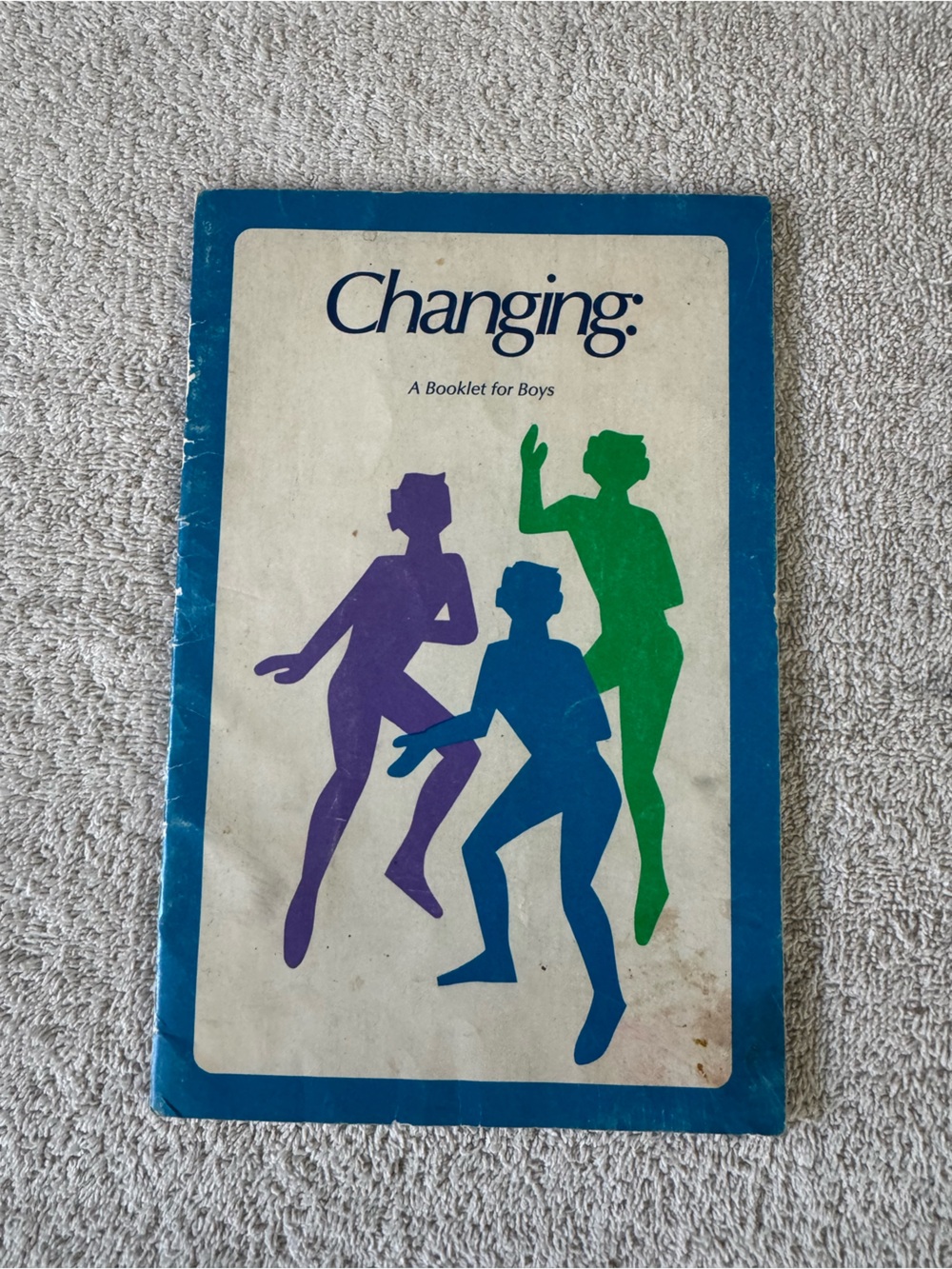 Vintage 'Changing' Booklet with Green, Blue, Purple Silhouettes
